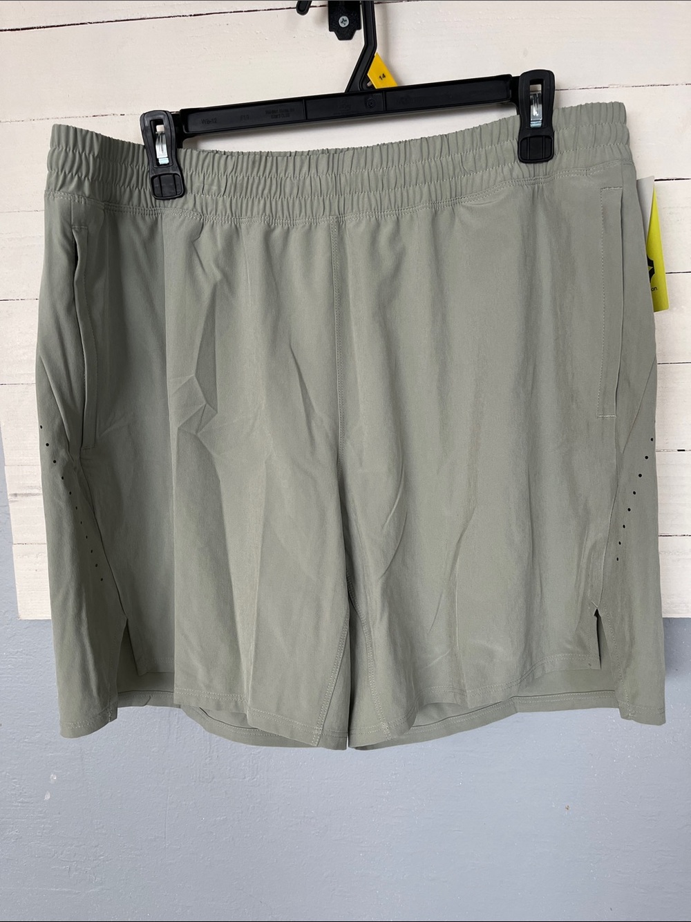 Target Men's Athletic Elastic-Waist Shorts in Sage